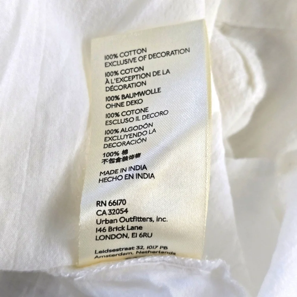 Free People Samantha Shirtdress in Ivory Combo Size XS - Picture 8 of 15